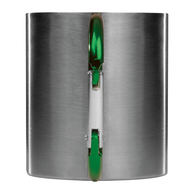 Cană metal cu carabină Verde