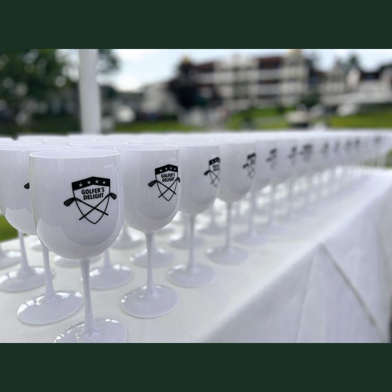 Pahar în formă de cupă, 460 ml Alb