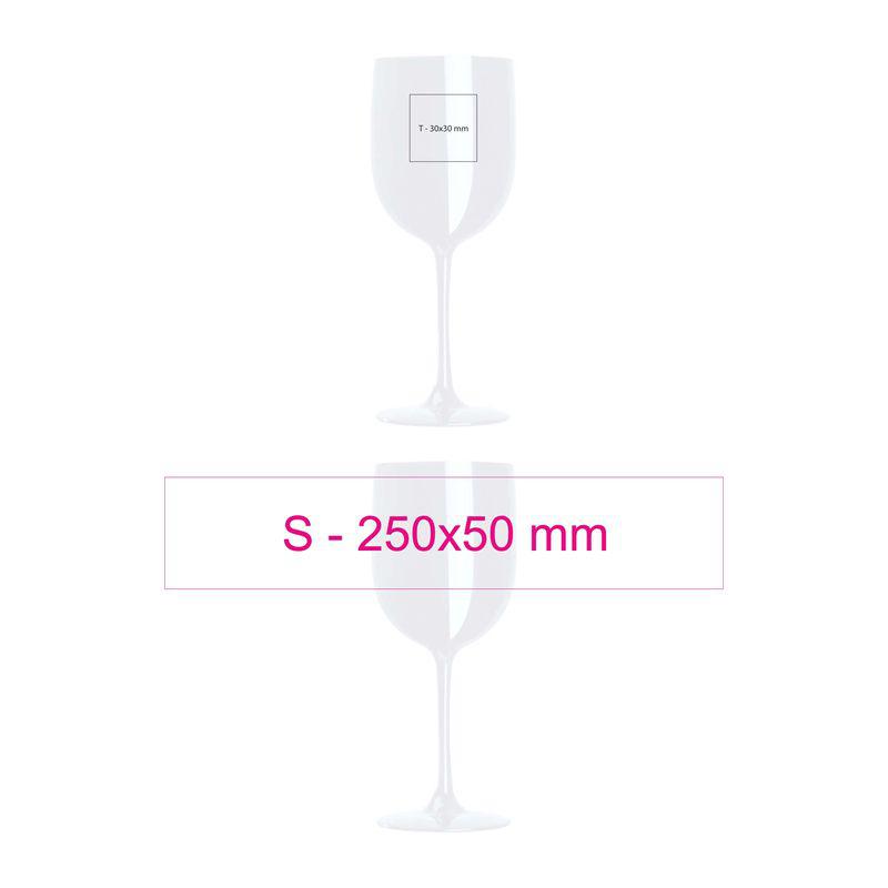 Pahar în formă de cupă, 460 ml Alb