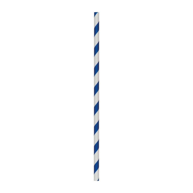Set de 100 buc paie din carton Orion Navy Blue
