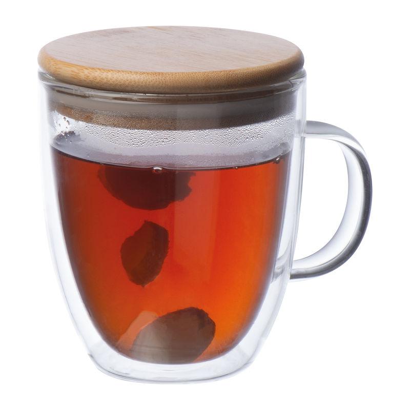 Cană din sticlă cu perete dublu, 350 ml Mixt