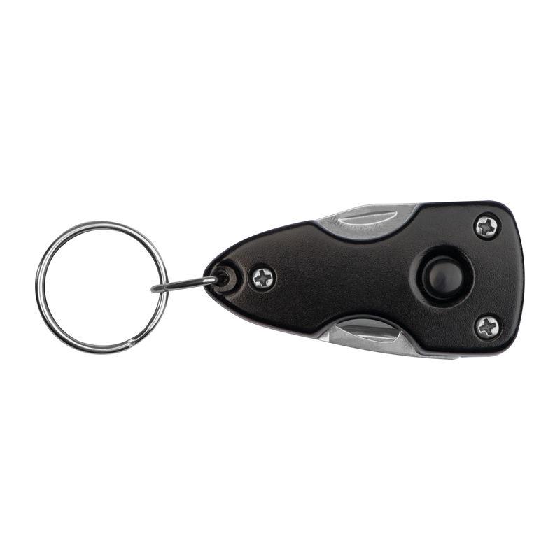 Breloc metalic cu mai multe funcții Negru
