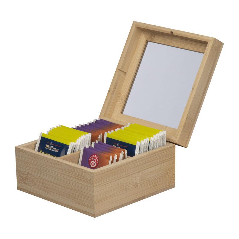 Cutie din bambus pentru ceai Beige