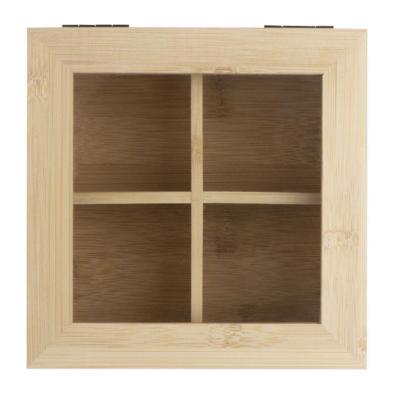 Cutie din bambus pentru ceai Beige