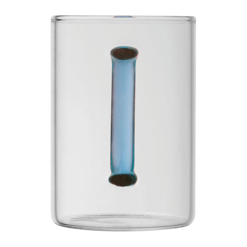 Cană din sticlă cu toartă colorată, 250 ml Orion Navy Blue