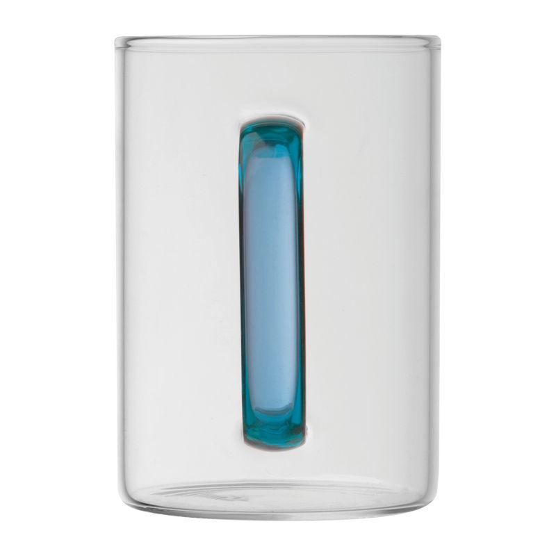 Cană din sticlă cu toartă colorată, 250 ml Orion Navy Blue