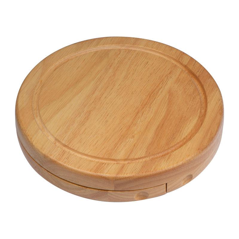 Set cașcaval din lemn Beige