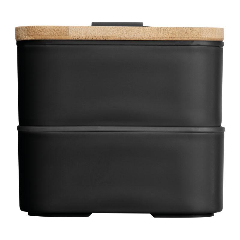 Caserolă cu două compartimente Negru