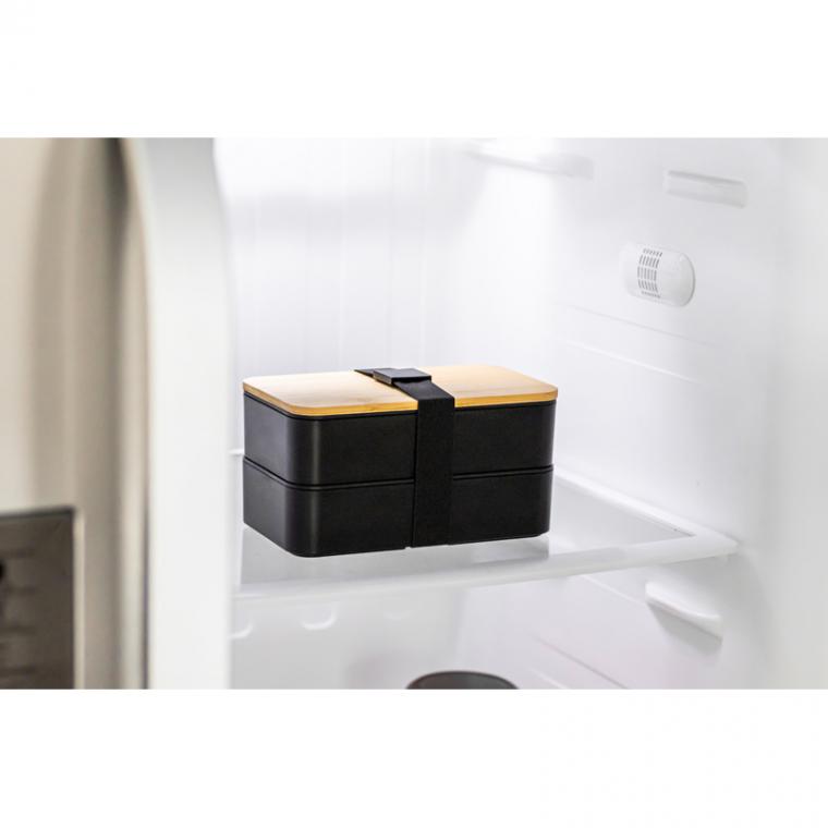 Caserolă cu două compartimente Negru