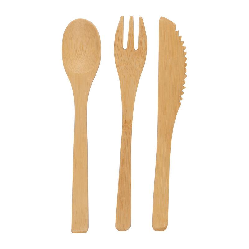 Set de tacâmuri din bambus Beige