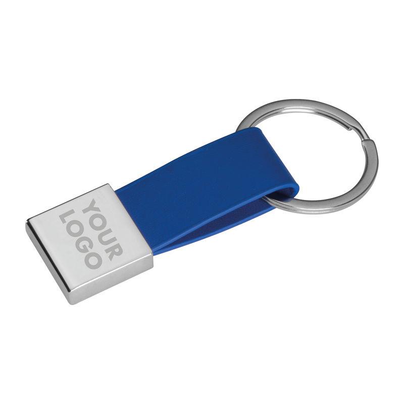 Breloc cu bandă imitație de piele Orion Navy Blue