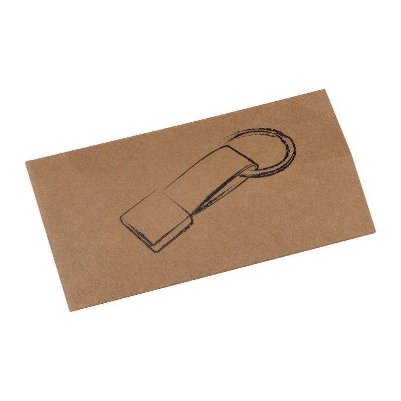 Breloc cu bandă imitație de piele Verde