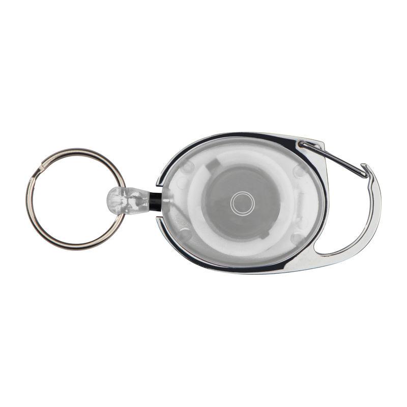 Breloc cu inel retractabil Alb