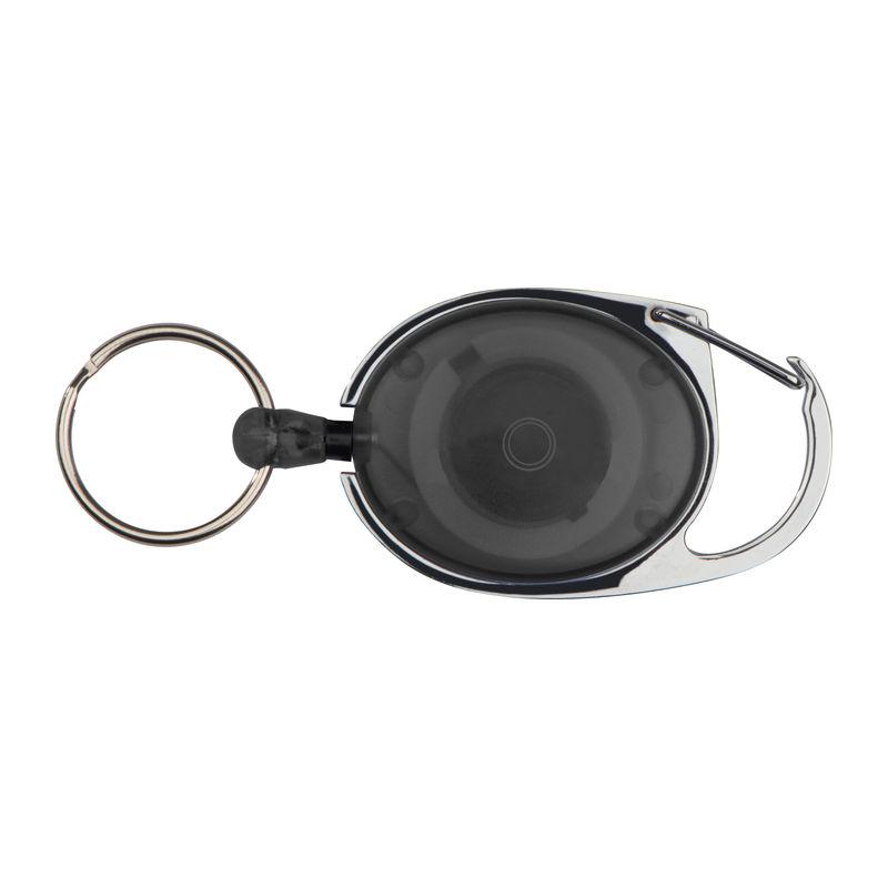 Breloc cu inel retractabil Negru