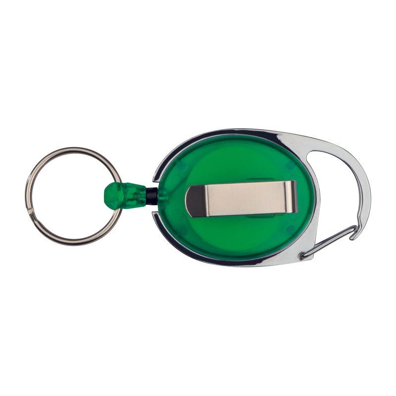 Breloc cu inel retractabil Verde