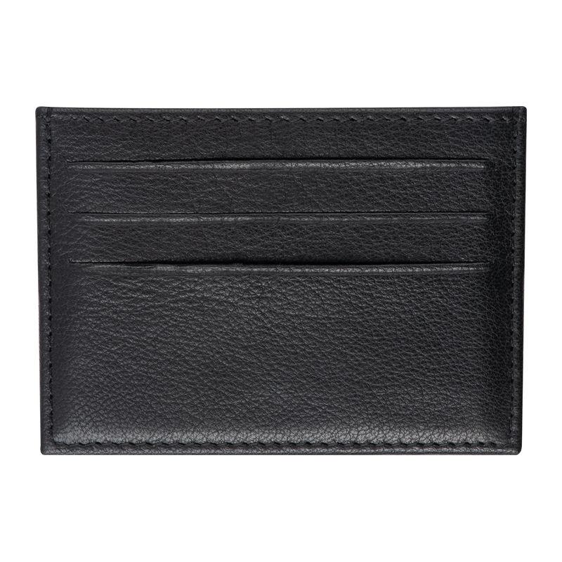 Suport carduri din piele, RFID Negru