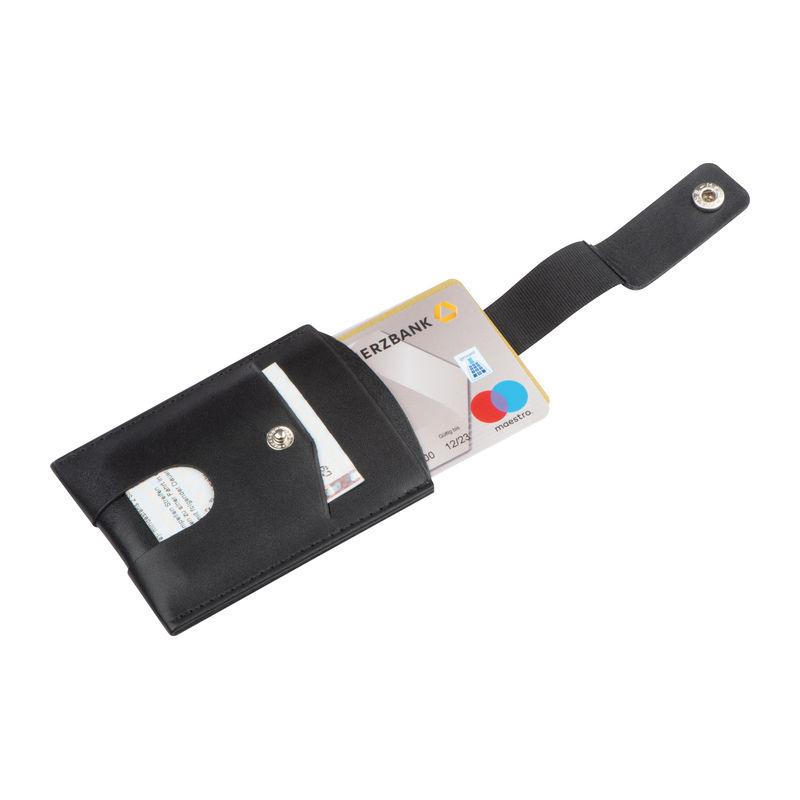 Suport carduri cu RFID Negru