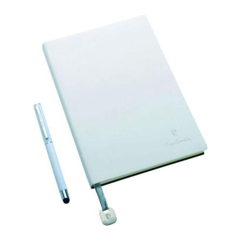 Set caiet notiţe şi pix CAPUCINE Alb