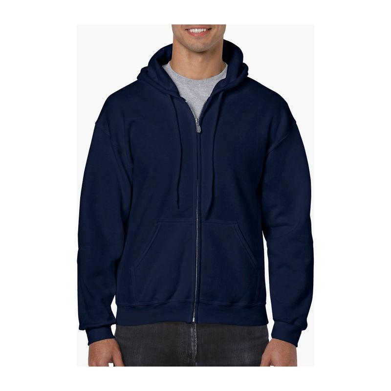 Hanorac cu fermoar de damă GI18600 Albastru 4XL