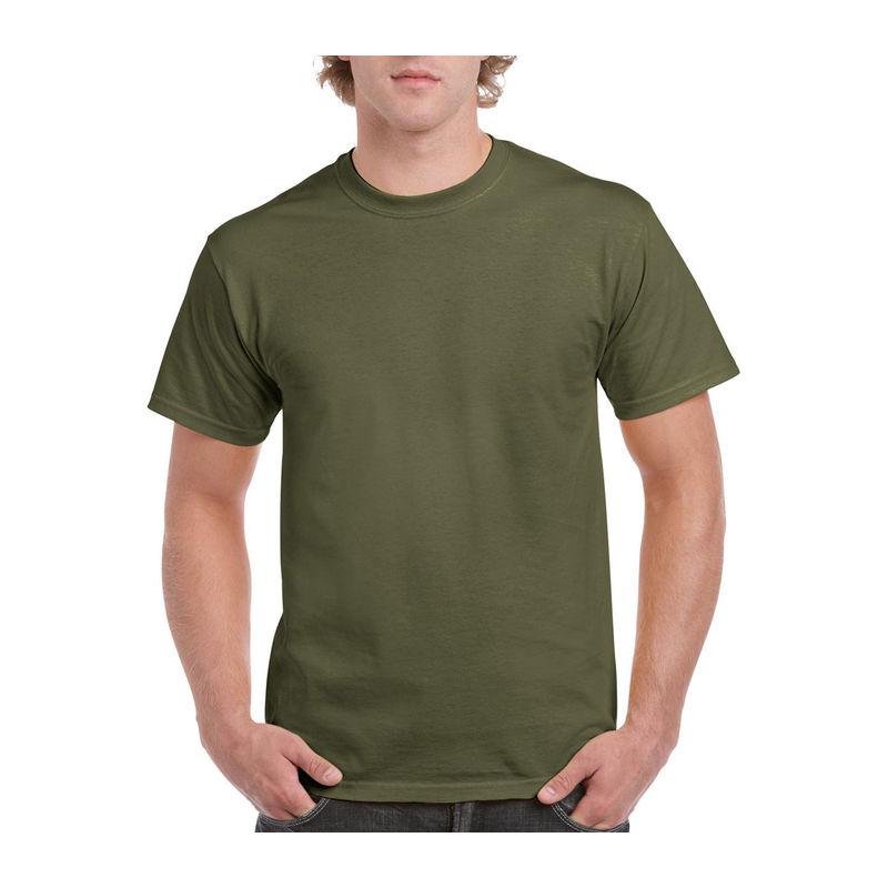 Tricou mânecă scurtă unisex GI2000 Verde 5XL