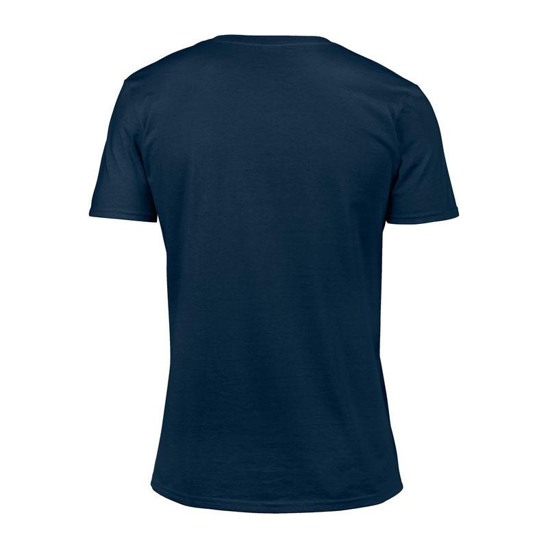Tricou mânecă scurtă bărbat guler în V GI64V00  Albastru S