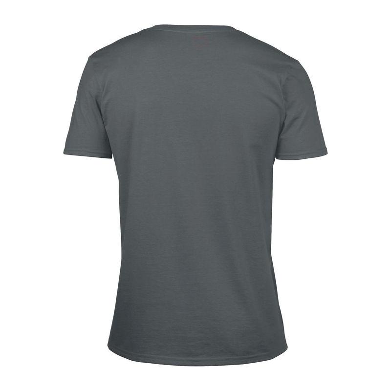 Tricou mânecă scurtă bărbat guler în V GI64V00  Gri XXL
