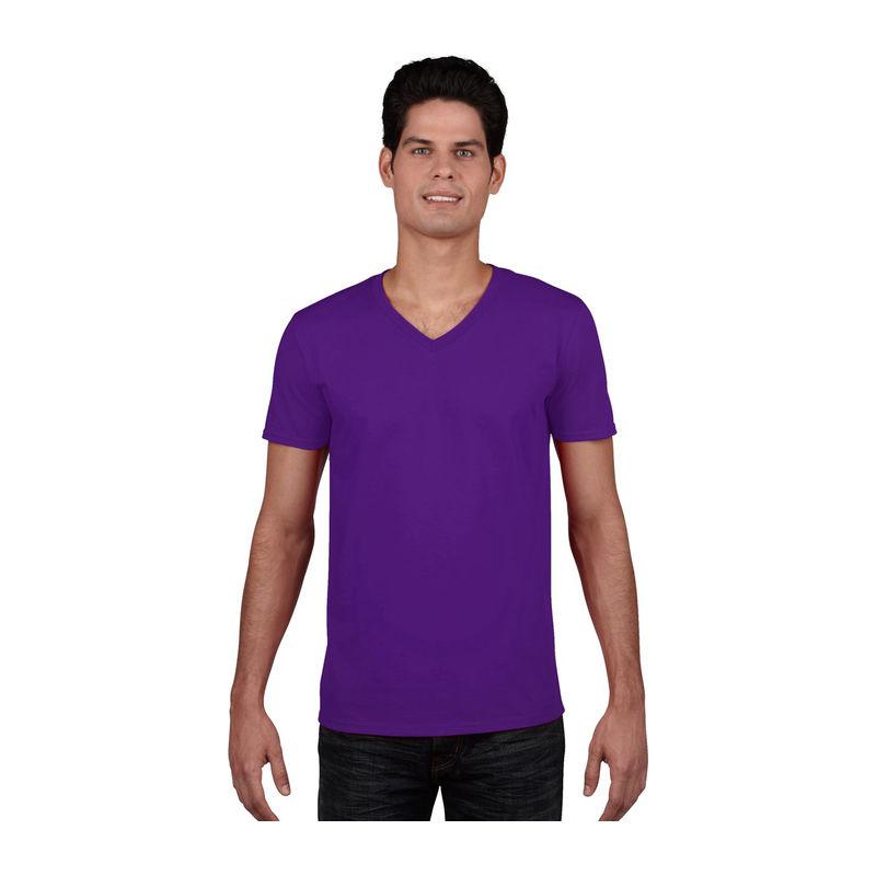 Tricou mânecă scurtă bărbat guler în V GI64V00  Mov XL