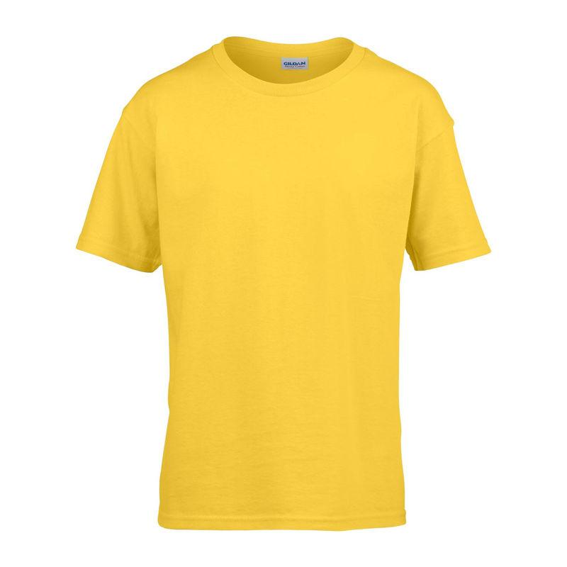 Tricou mânecă scurtă bărbat GIB64000 Galben L