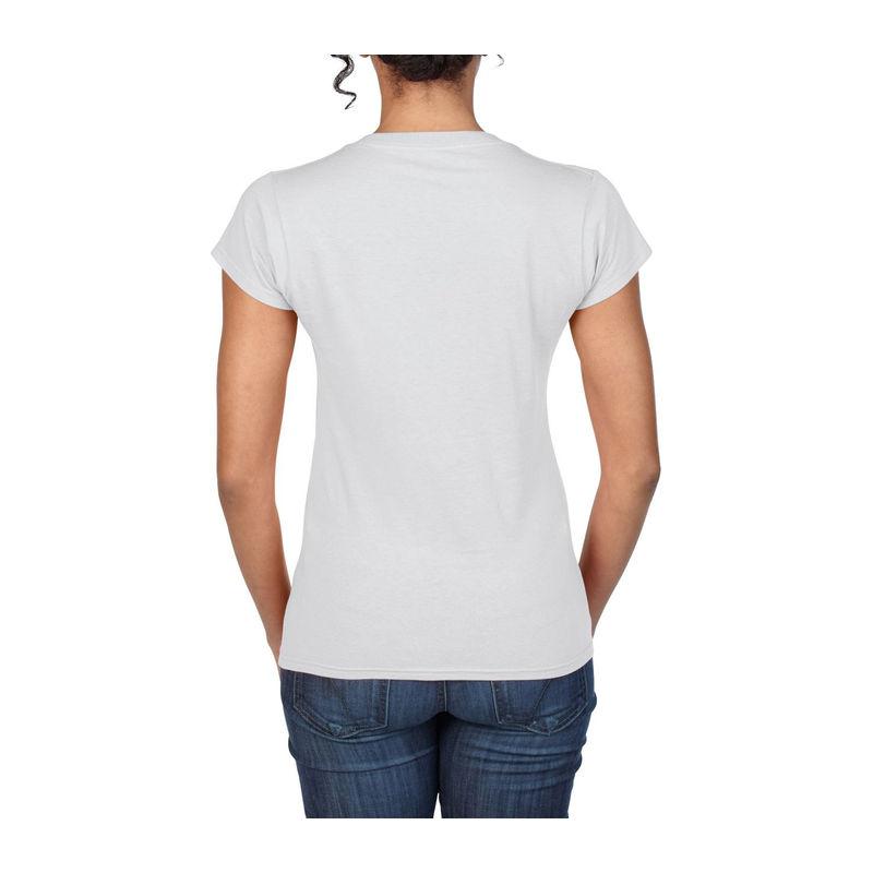 Tricou mânecă scurtă damă guler în V GIL64V00 White L