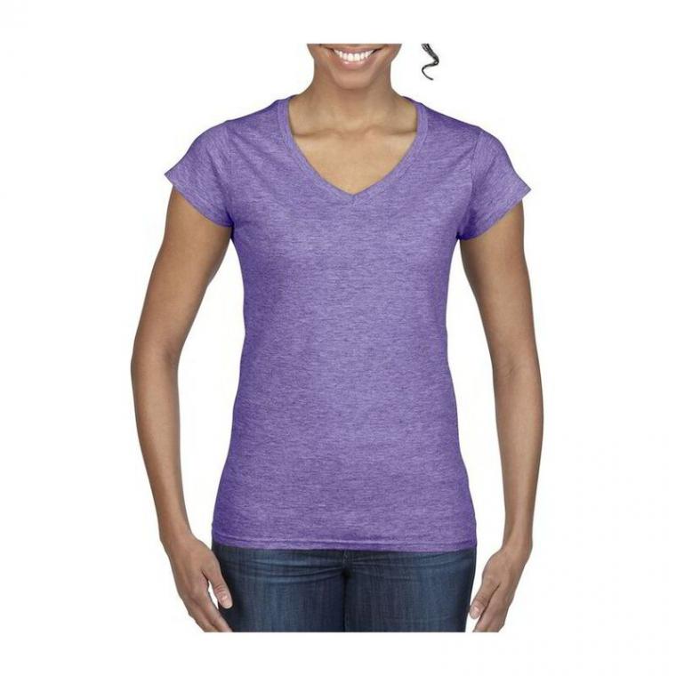 Tricou mânecă scurtă damă guler în V GIL64V00 Mov XL