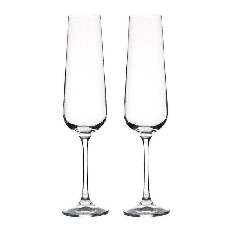 Set pahare cristal șampanie PAPUA Mixt