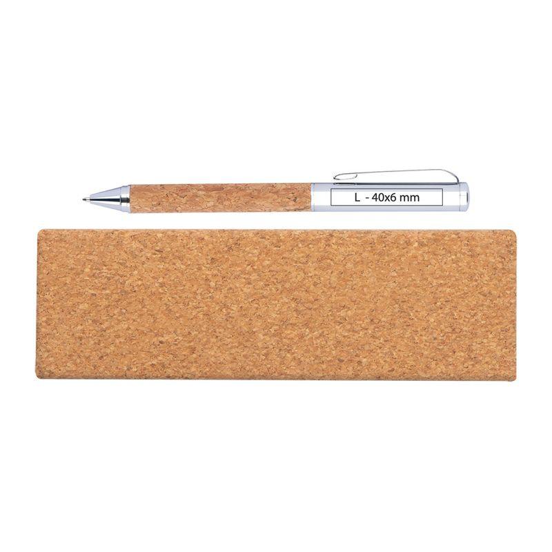 Pix elegant din metal și plută Beige
