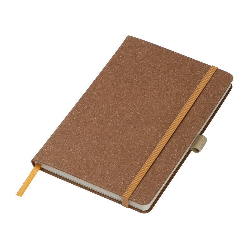 Caiet de notite A5 cu coperta din piele reciclata Maro
