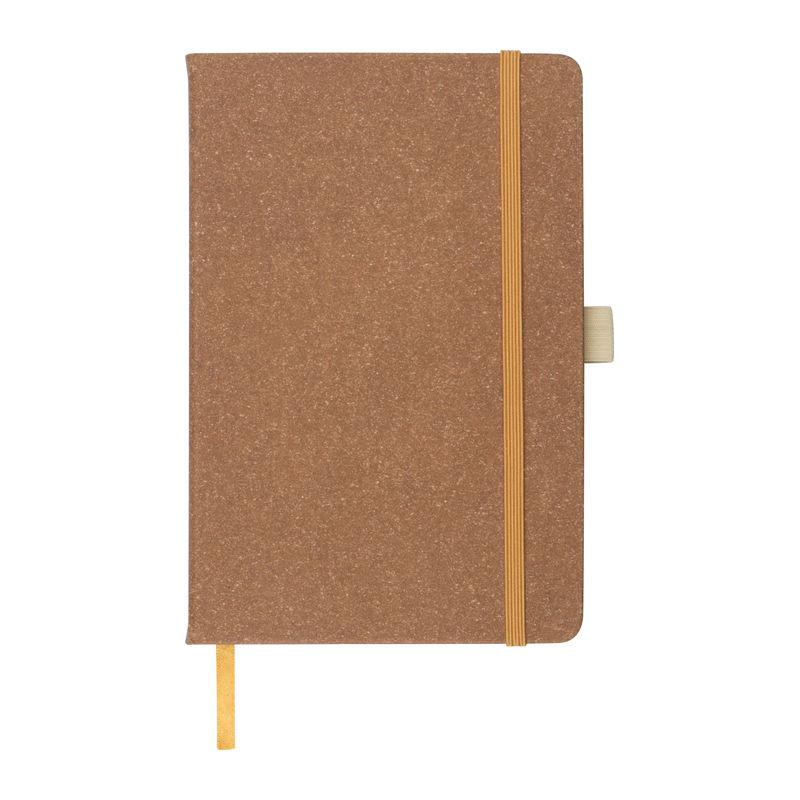 Caiet de notite A5 cu coperta din piele reciclata Maro