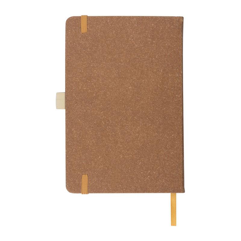 Caiet de notite A5 cu coperta din piele reciclata Maro