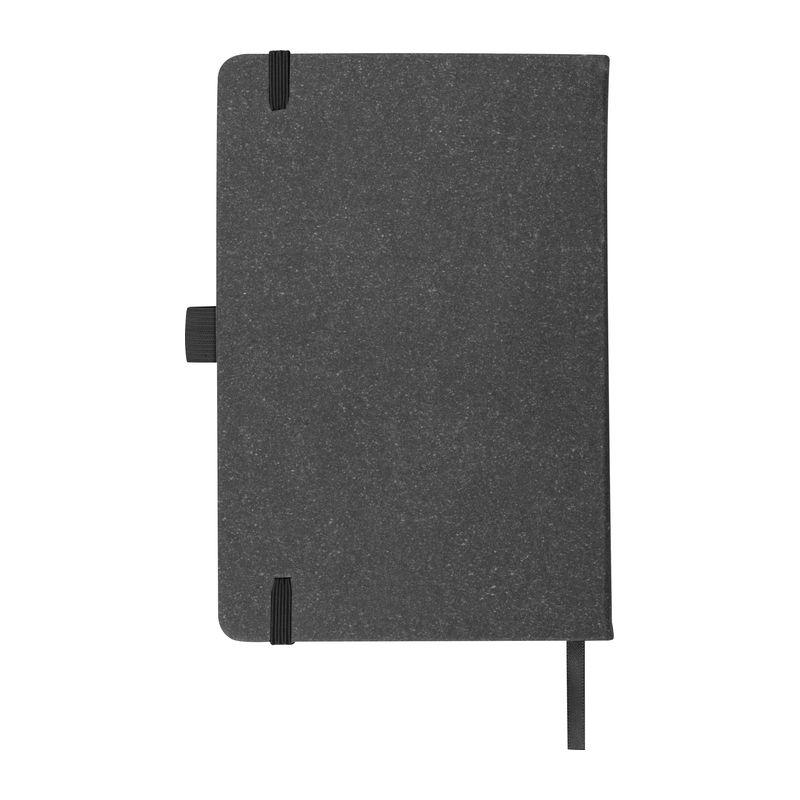 Caiet de notite A5 cu coperta din piele reciclata Negru