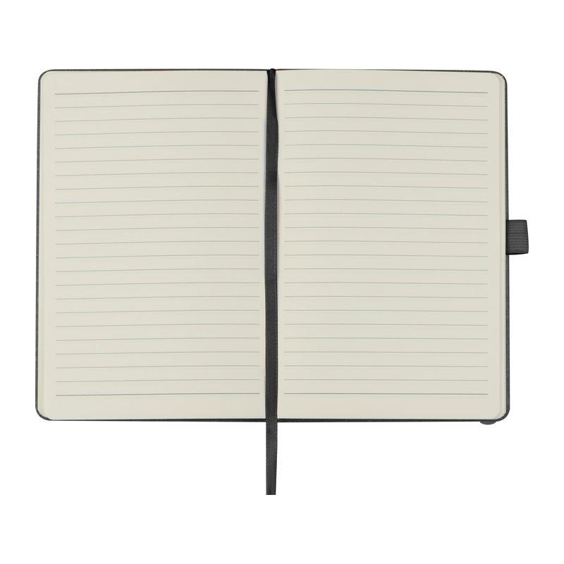 Caiet de notite A5 cu coperta din piele reciclata Negru
