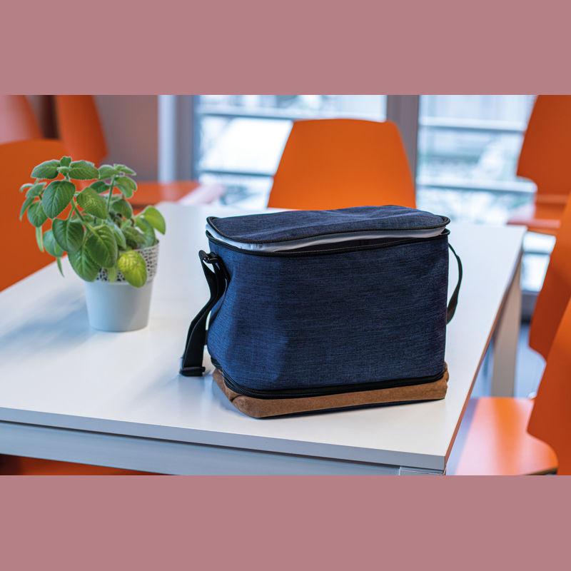 Geantă frigorifică cu 2 compartimente Albastru