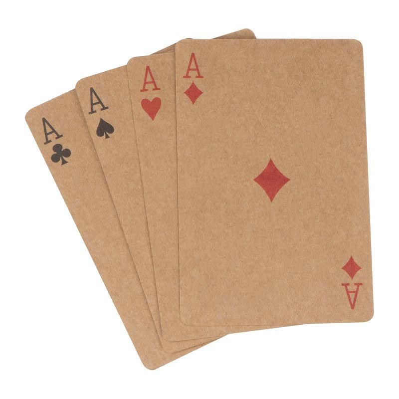 Joc clasic de cărți de poker Beige