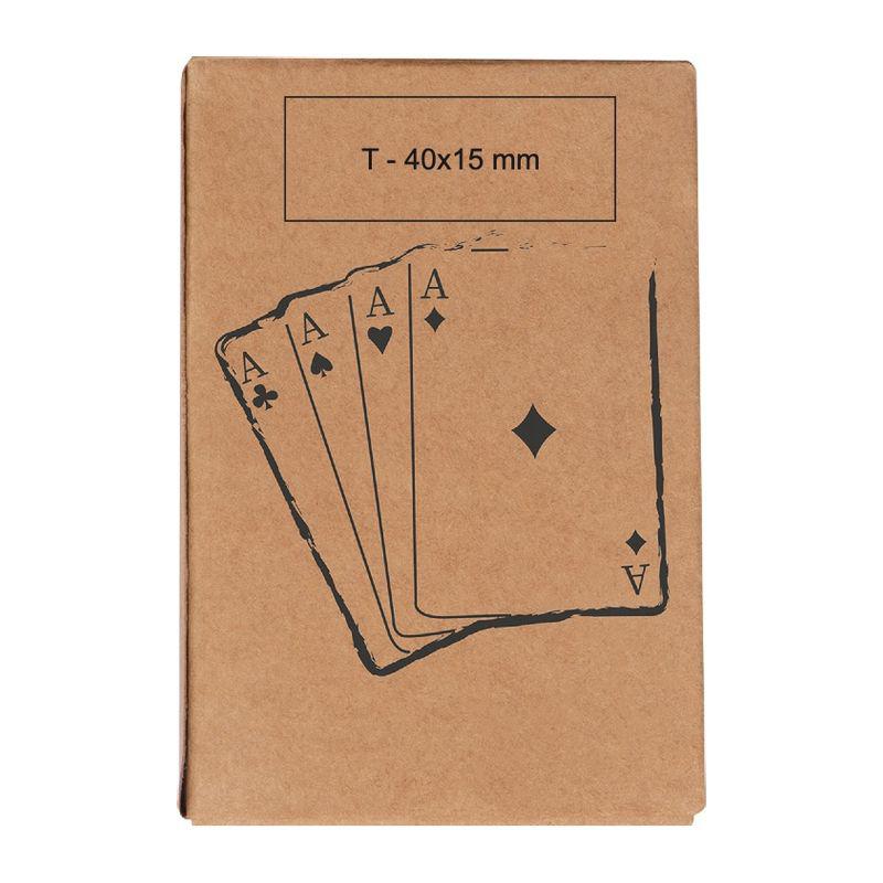 Joc clasic de cărți de poker Beige