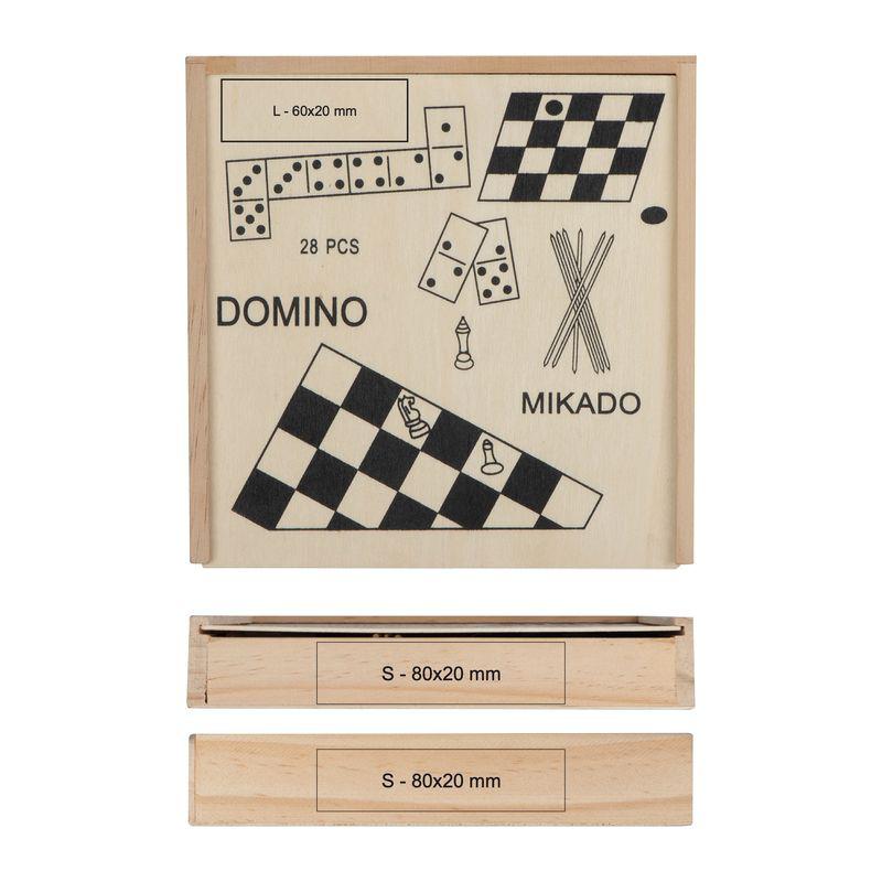 Set de jocuri din lemn Beige