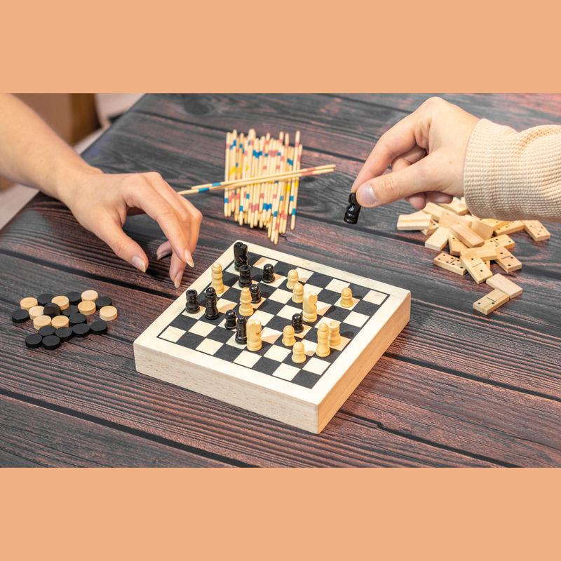 Set de jocuri din lemn Beige