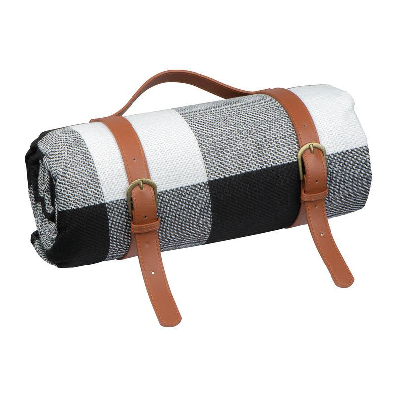 Patură picnic cu toartă Negru