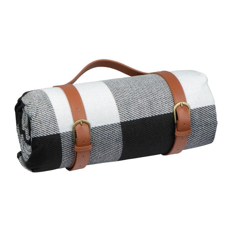 Patură picnic cu toartă Negru