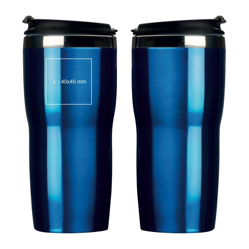 Cană termos cu perete dublu Albastru