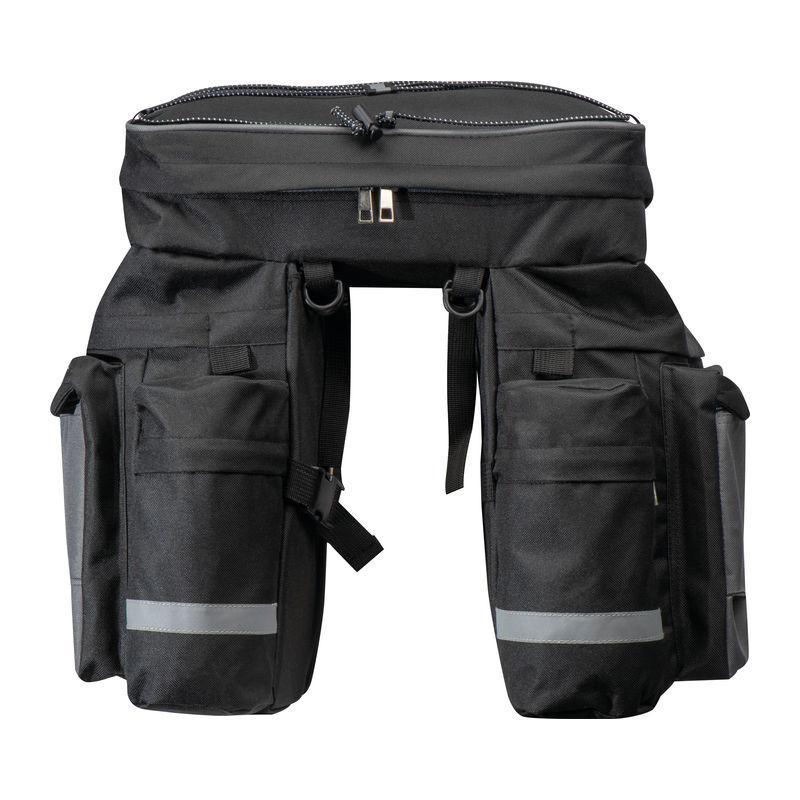 Geantă șa pentru bicicletă Negru