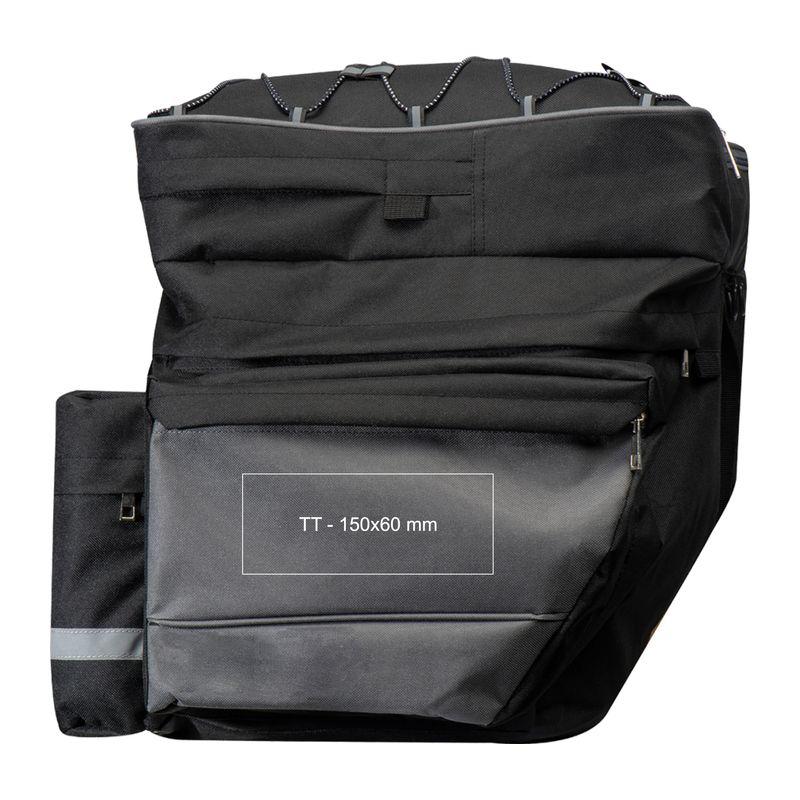 Geantă șa pentru bicicletă Negru