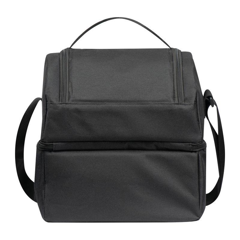 Geanta frigorifica cu 2 compartimente și recipient prânz Negru