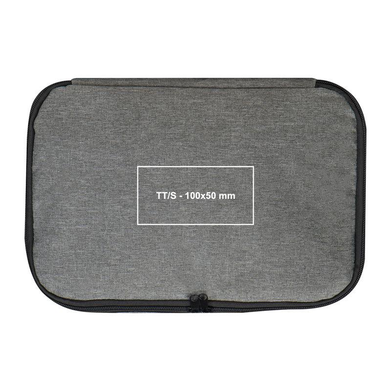 Geantă frigorifică RPET cu 2 compartimente Gri