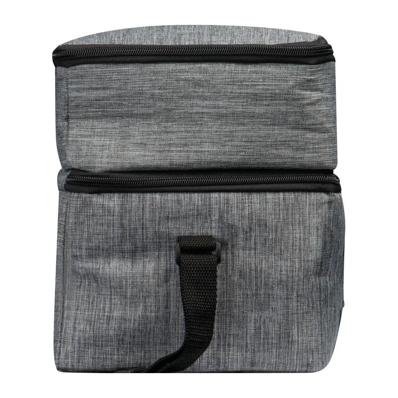 Geantă frigorifică RPET cu 2 compartimente Gri